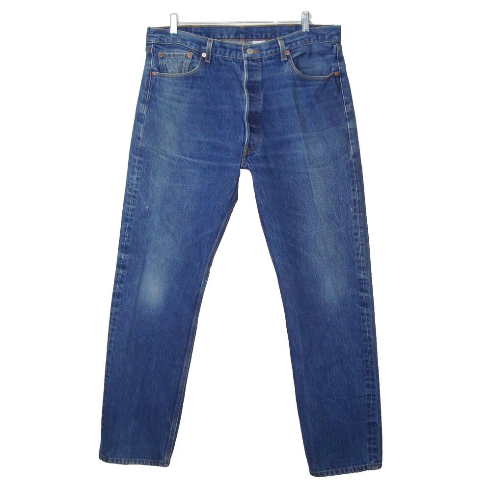 Levis 501XX STF Red Tab Jeans Mens Tag Size 40x36(32) Y2K Made in Mexico